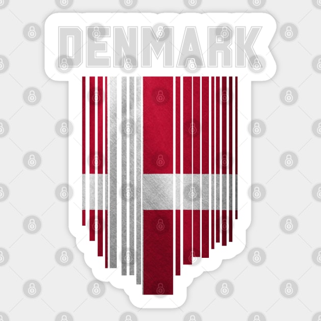 Denmark flag, danish flag Sticker by eka123